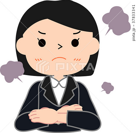 キリッとした就活女子学生　怒る 37833341