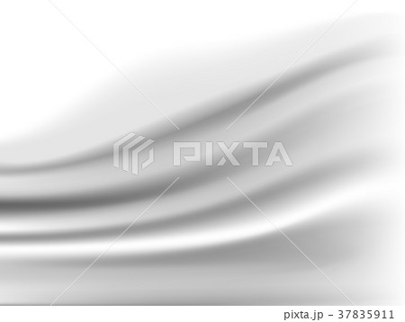 Vector White Satin Silky Cloth Fabric Textile Drap Vector White Satin Silky Cloth Fabric Textile Drap 37835911