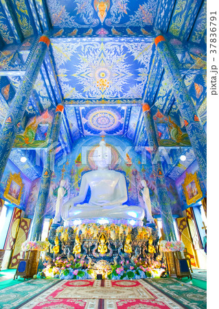 Beautiful buddha image in Wat Rong Sua Ten Temple 37836791