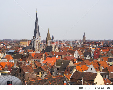 Aerial view of Ghent from Belfry  37838136