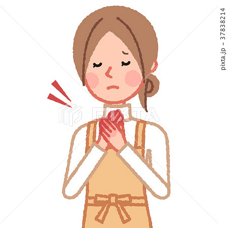手が荒れている女性 37838214