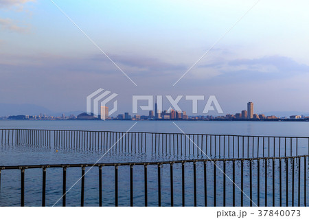 夜景 能古島から見たシーサイドももち 福岡市西区 夜景 能古島から見たシーサイドももち 福岡市西区 37840073