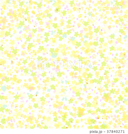 黄色い小花柄 37840271
