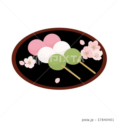 花見団子 イラストのイラスト素材