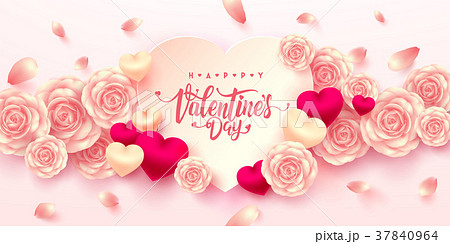 Valentine Hearts with Typography font,Sweet heart 37840964