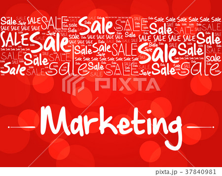 Marketing words cloud collage 37840981