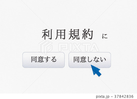 利用規約　同意　利用条件　利用規約イメージ 37842836