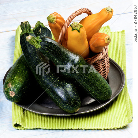 Fresh Colorful Zucchini 37842967
