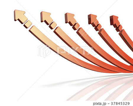 チームワークを表すアブストラクト3DCGイラスト チームワークを表すアブストラクト3DCGイラスト 37845329