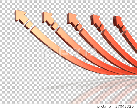 チームワークを表すアブストラクト3DCGイラスト チームワークを表すアブストラクト3DCGイラスト 37845329