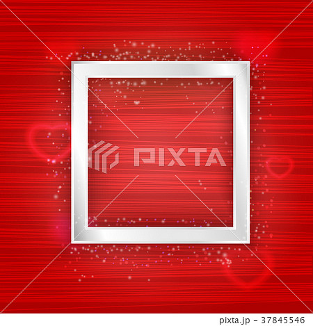 Vector square silver frame with lights effect and Vector square silver frame with lights effect and 37845546