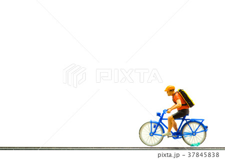Concept, Men have a backpack, On the bicycle 37845838