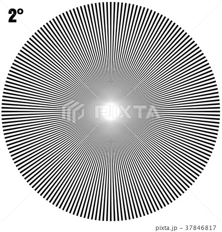 Abstract Circular Geometric Burst Rays On White 37846817