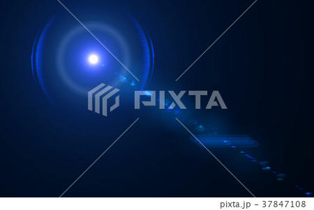 Anamorphic blue lens flare 37847108