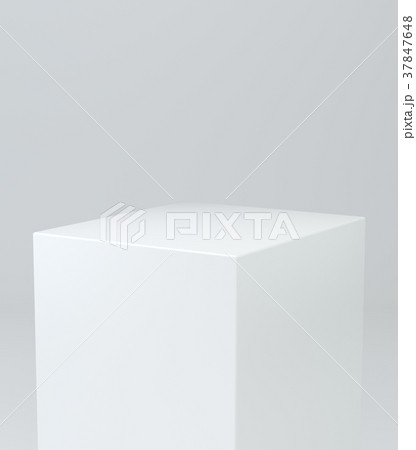 Realistic white box, cube, podium or blank 37847648