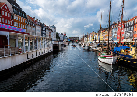 Nuhavn Harbor in Copenhagen 37849663