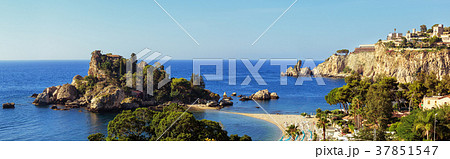 Sicilian coast near Taormina and Isola Bella 37851547
