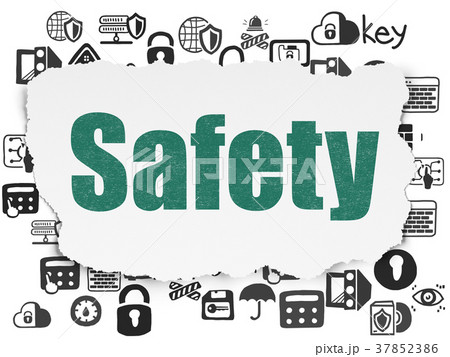 Privacy concept: Safety on Torn Paper background Privacy concept: Safety on Torn Paper background 37852386