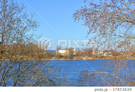 Neva River on the outskirts of St. Petersburg. Neva River on the outskirts of St. Petersburg. 37853630