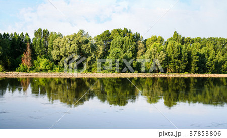 Loire river in Orleans city in summer evening 37853806