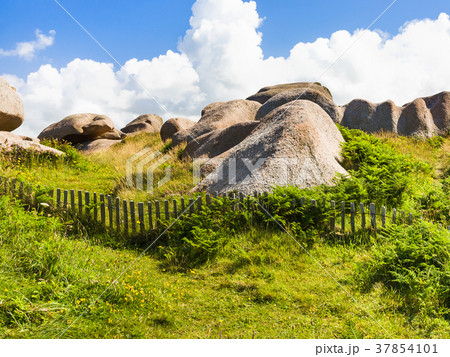 granite rocks in natural park of Ploumanac'h site 37854101