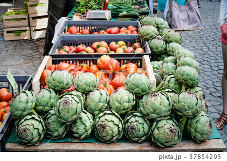 fresh local vegetables on street market fresh local vegetables on street market 37854295