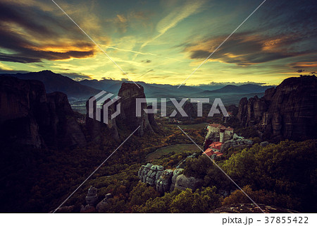 Meteora monasteries in Greece Meteora monasteries in Greece 37855422