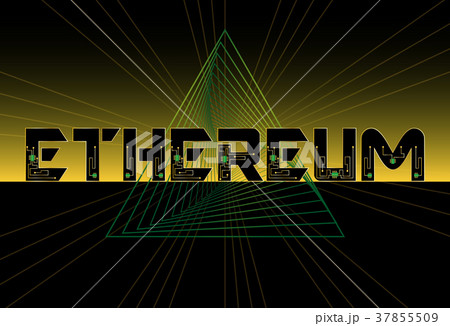 Ethereum text yellow black background Ethereum text yellow black background 37855509