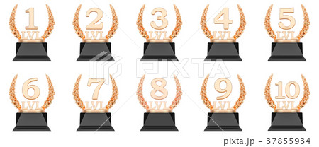 Golden trophy level cups 37855934