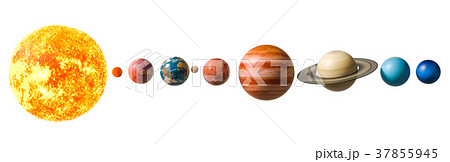 Planets of the solar system, 3D rendering Planets of the solar system, 3D rendering 37855945