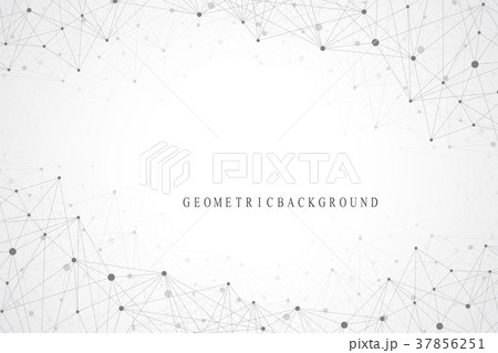 Geometric graphic background molecule and 37856251