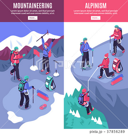 Mountain Tourism Vertical Banners 37856289