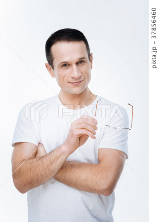 Positive nice man smiling to you 37856460