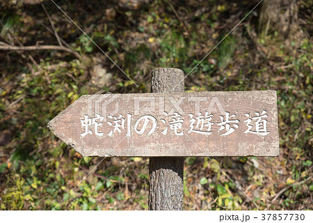 蛇渕の滝遊歩道　道しるべ 37857730