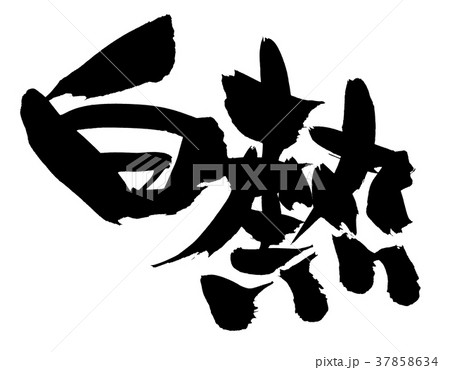 筆文字　白熱　プロモーション　イラスト 37858634