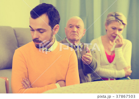 Grandfather teaches grandson Grandfather teaches grandson 37867503