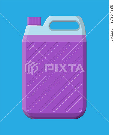 Bottle with liquid detergent. Canister cleaner Bottle with liquid detergent. Canister cleaner 37867839