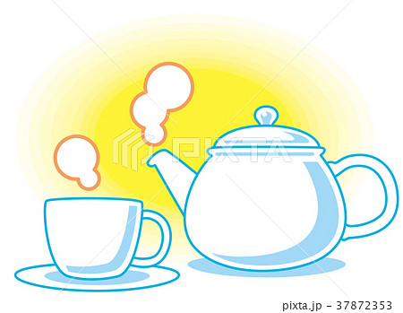 ティーポットとコップ 37872353