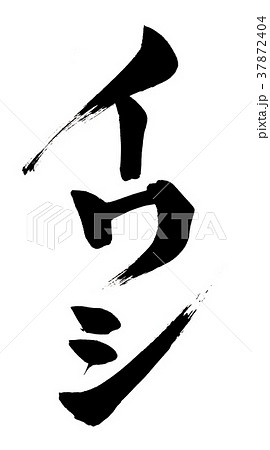 筆文字 イワシ(鰯) 筆文字 イワシ(鰯) 37872404