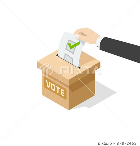 Voting vector illustratio, man hand political Voting vector illustratio, man hand political 37872465