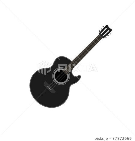 Acoustic guitar vector illustration isolated Acoustic guitar vector illustration isolated 37872669