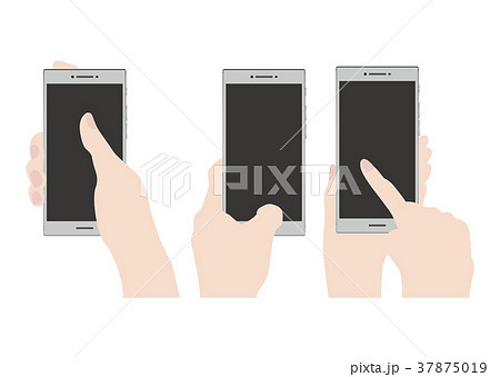 スマートフォンを操作する手 37875019