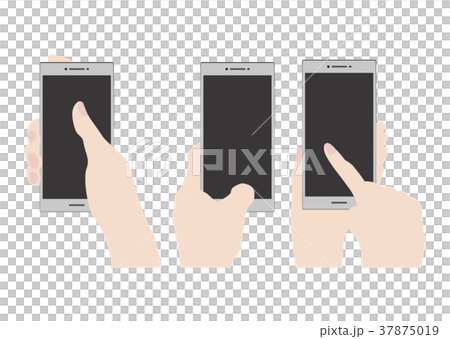 スマートフォンを操作する手 37875019