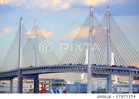 横浜ベイブリッジの景色 横浜ベイブリッジの景色 37875354