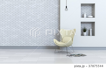 interior modern living room of house. 3d rendering interior modern living room of house. 3d rendering 37875544