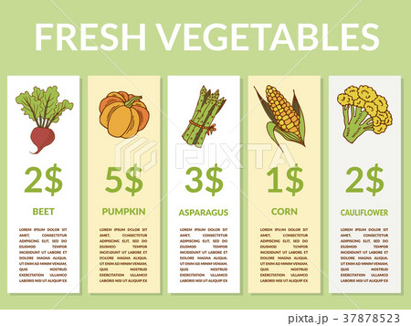 Labels with various vegetables and inscriptions. 37878523