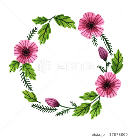 Floral wreath frame Floral wreath frame 37878809