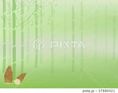 春のイラスト タケノコ 和柄 背景 黄緑 春のイラスト タケノコ 和柄 背景 黄緑 37880421