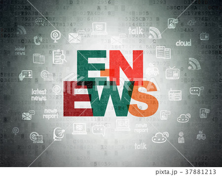 News concept: E-news on Digital Data Paper 37881213