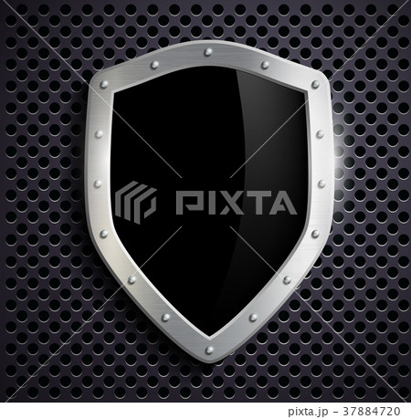 metal shield with a black screen 37884720